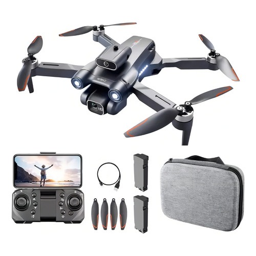 Mini drone LSRC Motor sem escova câmera dupla 4K cabeça para evitar obstáculos S1S versão de 2 baterias