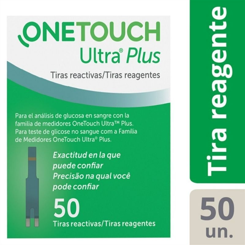 Tiras Reagentes Fitas p/ Medidor OneTouch Ultra Plus Flex "medir glicemia, glicose, teste diabetes"