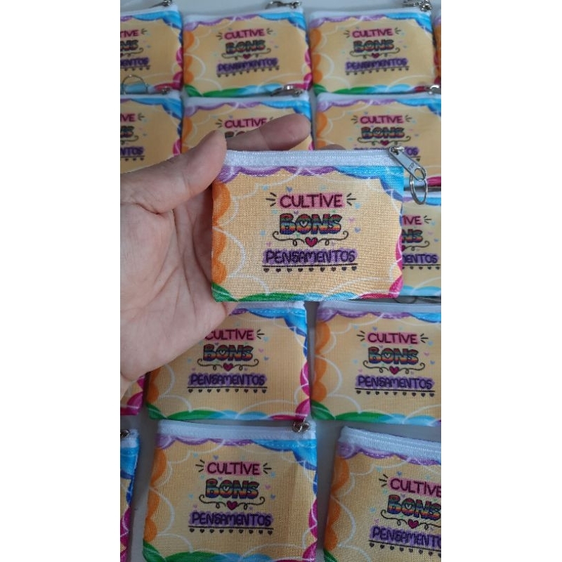 KIT 25 MINI BOLSINHAS 9X7CM. ARGOLA E FORRO. NIQUELEIRAS DIA DOS PAIS