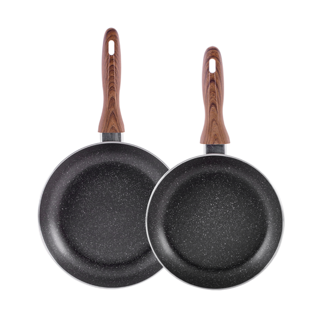 Kit 2 Frigideiras Antiaderentes Ceramic Life Brinox Linha Smart Plus - Com Indução Granito