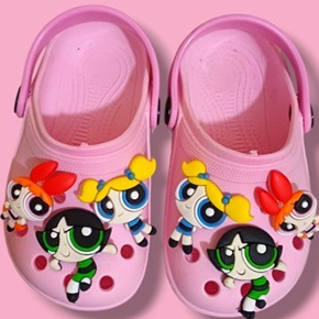 Babuche Feminina Sandália Infantil Menina Criança Confortável Escola Dia a Dia Desenho Poderosas em Oferta na Shopee