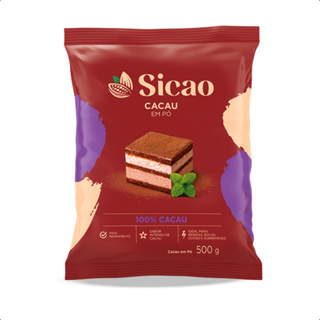 Cacau Em Pó 100% Sicao 500g em Oferta na Shopee