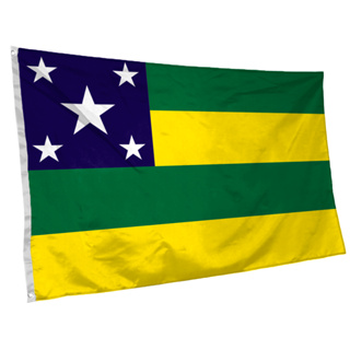 Bandeira de Sergipe 145cm x 90cm com Ilhós Grande em Oferta na Shopee