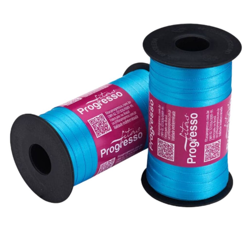 1~4 Fita de Cetim Azul Médio 100 Metros 7Mm - Cód-1390 em Oferta na Shopee