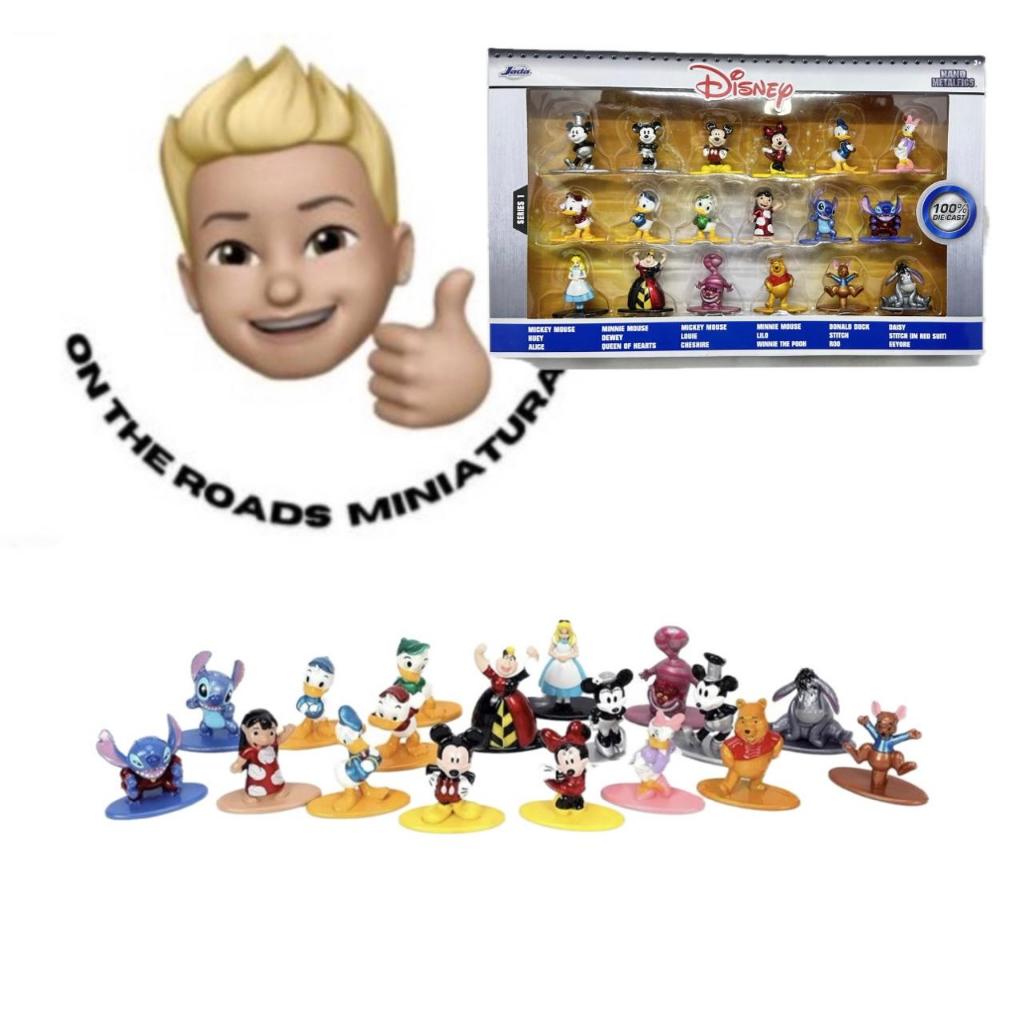 Miniaturas Pack C/ 18 Peças Disney Nano Metalfigs Série 1  Jada