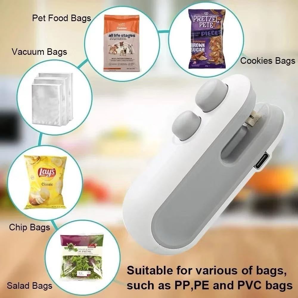 Mini maquina seladora de embalagem recarregável/Promoção Qualidade Produtos Selados