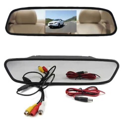 Espelho Retrovisor Para Camera de Ré Automotivo Lcd 4.3 Polegadas Colorido Ré Carro 12v