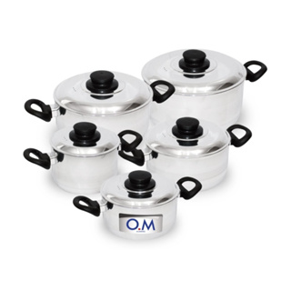 Jogo De Panelas Caçarolas Polidas Espelhadas 3mm 5 peças em Oferta na Shopee