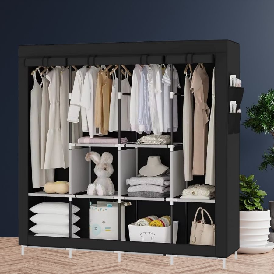 Guarda Roupa Dobrável Organizador De Roupas Desmontável Portátil