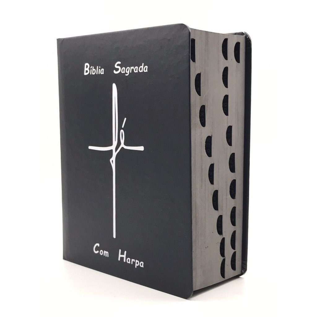 Bíblia Sagrada Com Harpa Tamanho Médio Palavra de Deus em Azul e Palavra de Jesus em vermelho Capa Dura em Oferta na Shopee