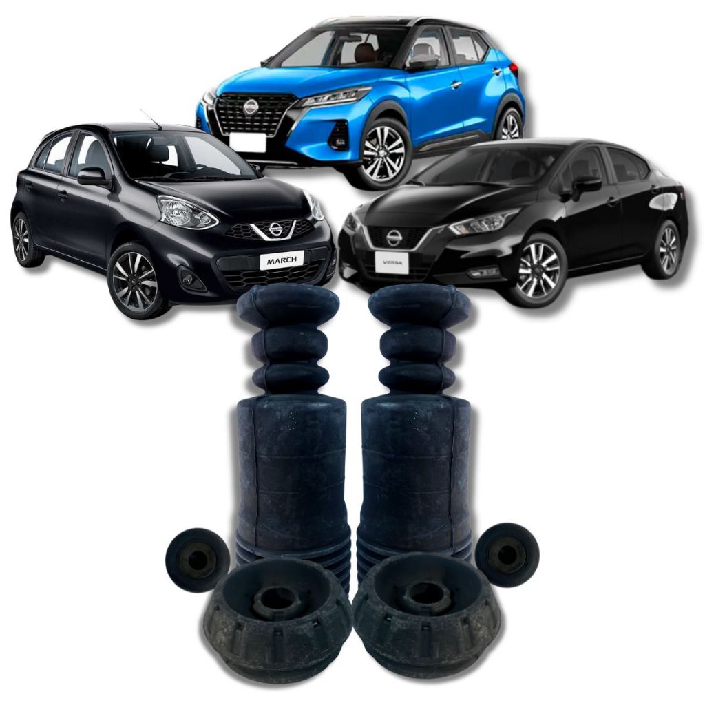 Kit Coxim Rolamento Amortecedor Batente Versa March Kicks em Oferta na Shopee