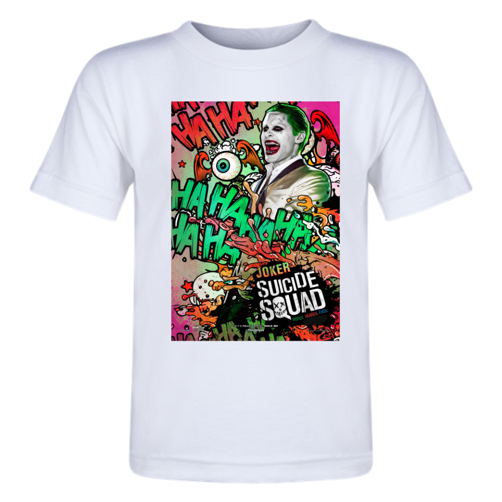 Camiseta do infantil ao adulto - Linha cinema - Cartaz - Filme Esquadrão suicida - 06 opções - Artes lindas