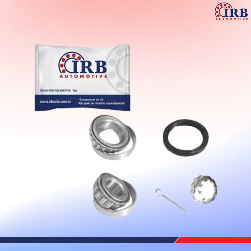 KIT ROLAMENTO DA RODA TRASEIRO  IRB100 - ROYALE/VERSAILLES/APOLLO/FOX/GOL/GOLF/PARATI/PASSAT/POLO/QUANT/SANTANA/SAVEIRO
