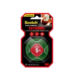 Fita Scotch Fixa Forte Extreme - 24mm x 2m - 3m
