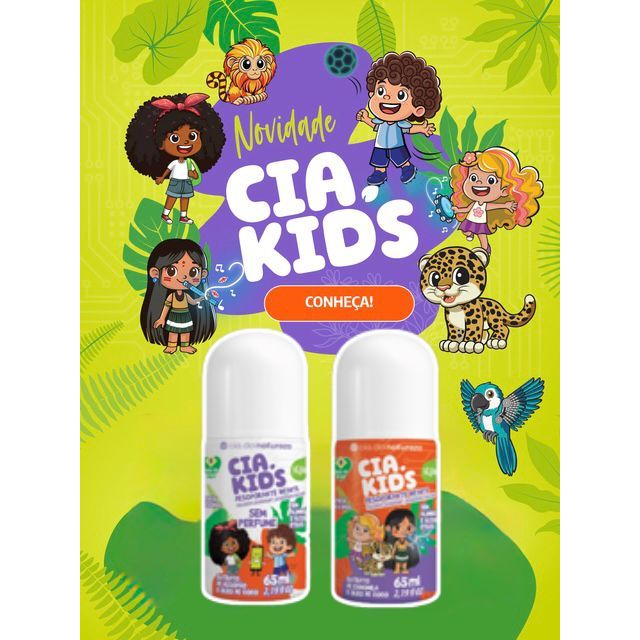 Desodorante infantil roll on  65ml unidade - Cia da natureza