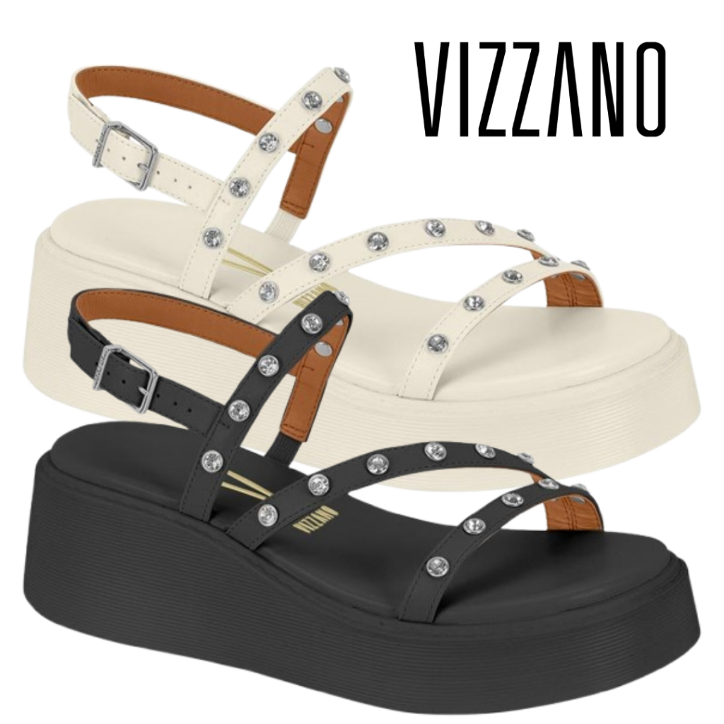 Sandália Vizzano Plataforma Papete Feminina Casual 6525.101