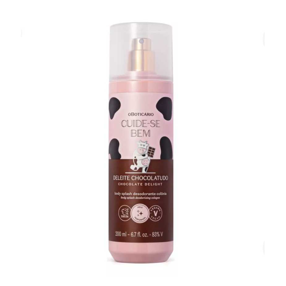 Body Splash Deleite Chocolatudo Cuide se Bem O Boticário 200 ml