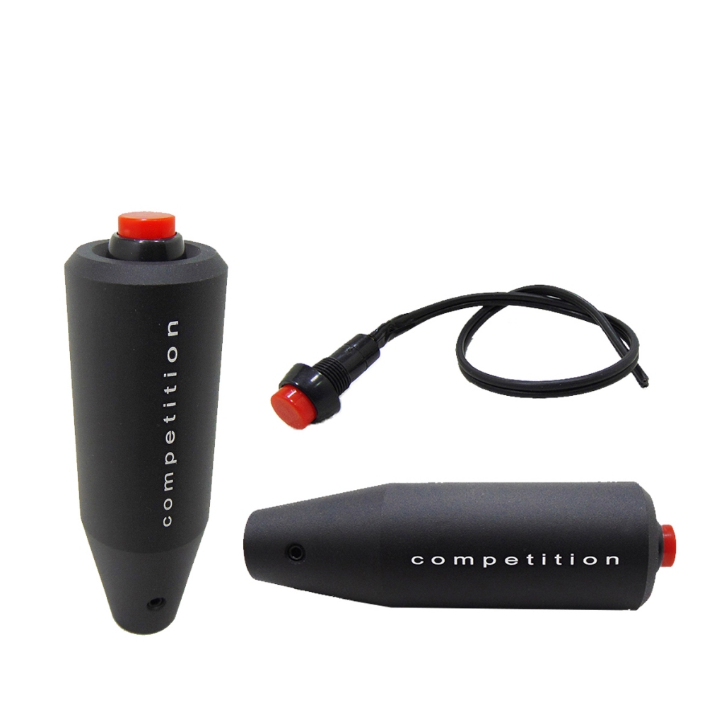 Manopla Lotse Competition Com Botão Aluminio Preto em Oferta na Shopee