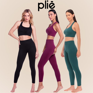 Calça Legging Plié Sem Costura Resistente Cintura Alta Fitness Alta Performance Básica Fem...