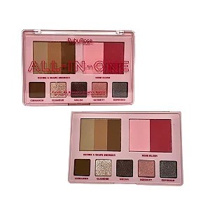 Paleta de Bronzer, Blush e Sombra All In One - Ruby Rose - LINHA ROSA RUBY ROSE