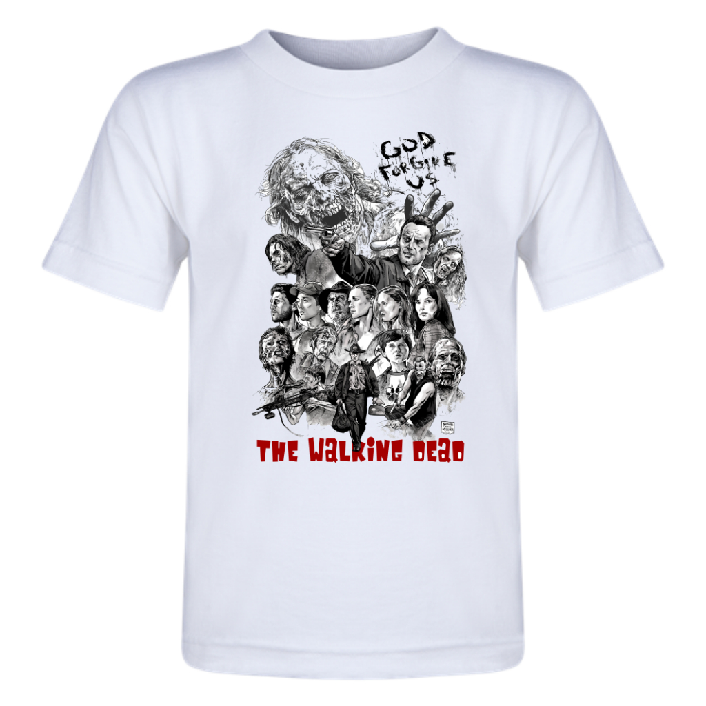 Camiseta do adulto ao infantil - Séries clássicas - The Walking Dead - 04 lindas estampas para escolher - Cartaz