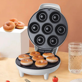 Mini Maquina De Donuts Café Da Manhã Capacidade Para 7 Mini Rosquinha Elétrica 110V Portátil em Oferta na Shopee