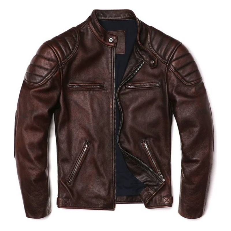 JAQUETA DE COURO LEGÍTIMO MODELO IRON - QUALIDADE PREMIUM