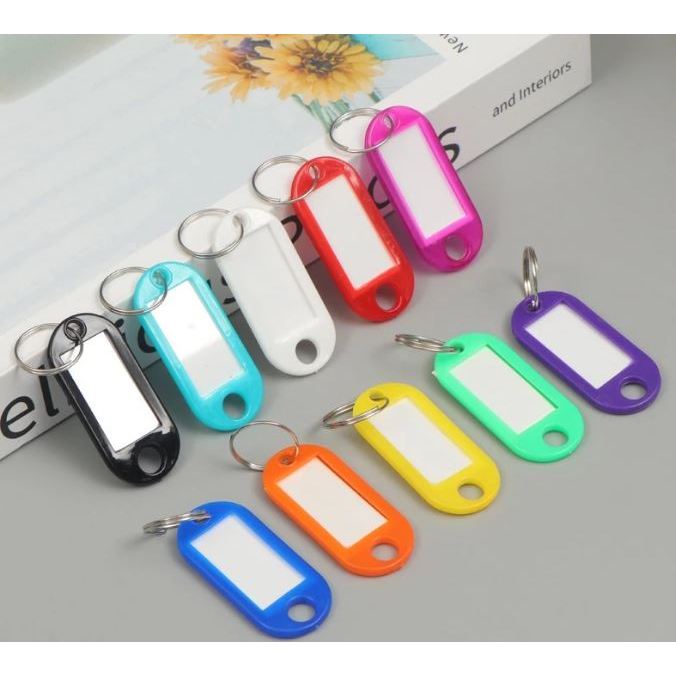 Kit 10, 20, 30, 40, 50 Chaveiro Organizador Identificador De Chaves ARREDONDADO