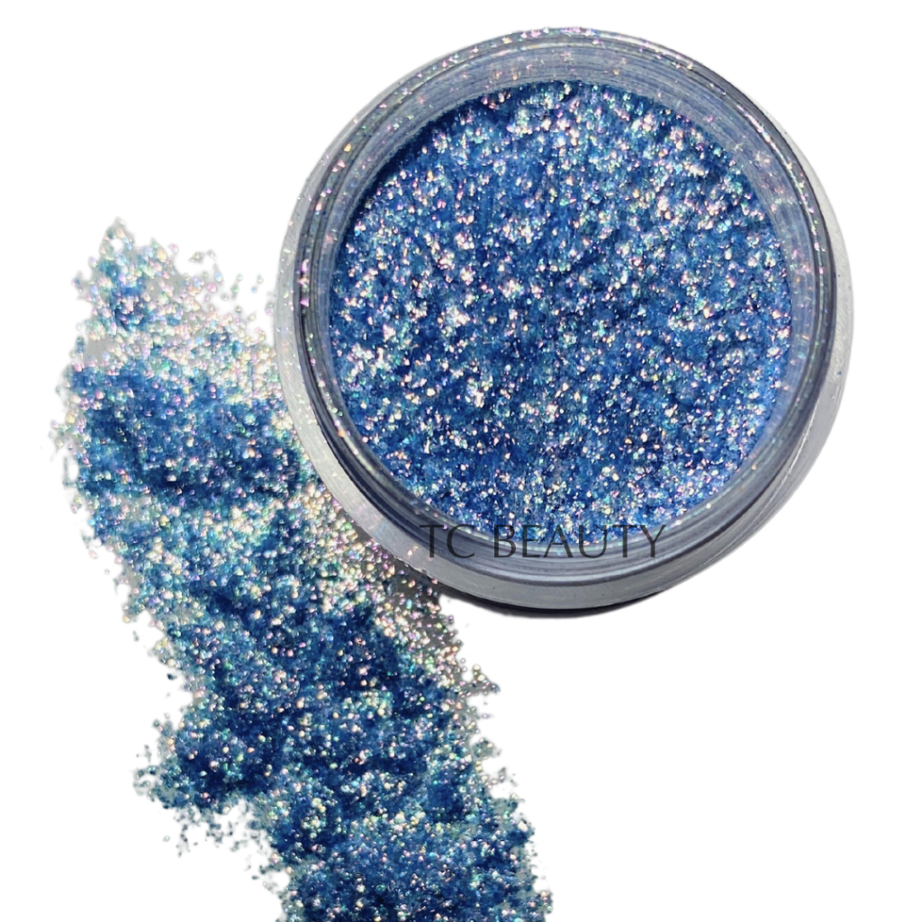 Baby Blue - Pigmento Premium  / Pigmento em pó Sombra Atacado Asa de borboleta Brilho Unha Griter Maquiagem- TC BEAU