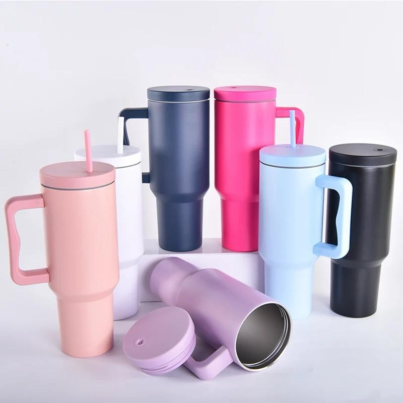 Copo Térmico com Isolamento 1200 ML de Grande Capacidade Copo para Academia e Carro com canudo em Oferta na Shopee