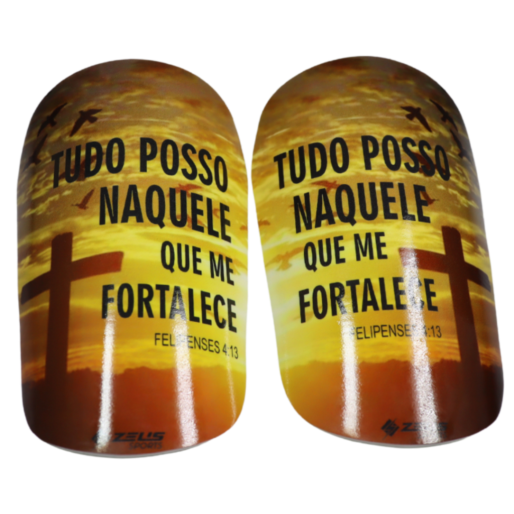 Par Caneleira De Futebol - Tudo Posso Naquele Que Me Fortalece - Futsal campo society