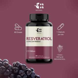 Resveratrol Concentrado 165mg - 60 Capsulas Suplemento Alimentar Yayá Natural em Oferta na Shopee