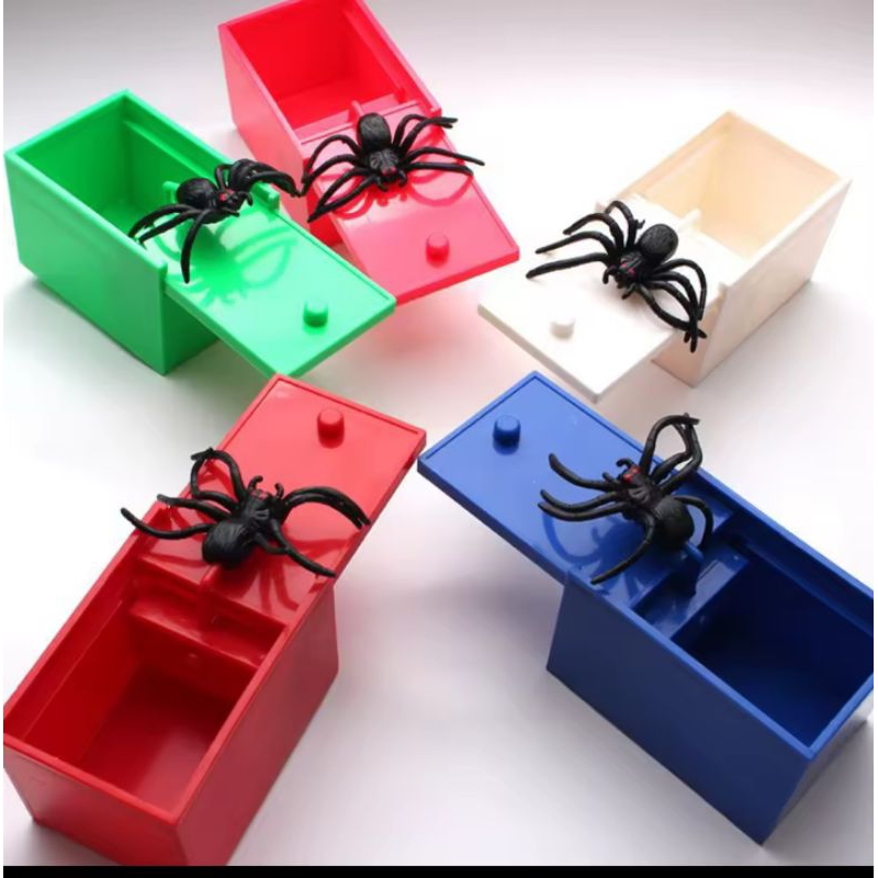 caixa susto aranha pegadinha Aranha caixa
