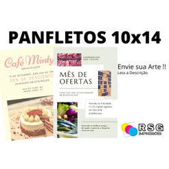 100 Panfletos 10x14 Personalizado