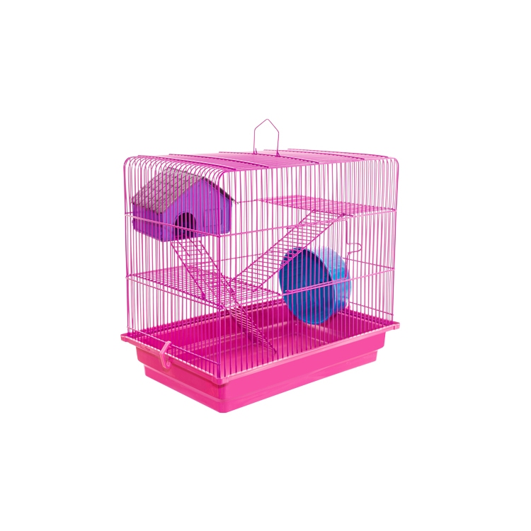 Gaiola Para Hamster Topolino Anão Russo Roedores Colorida Completa 3 Andares