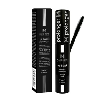 Rímel Máscara de Cílios Up Black Make More Alonga e Curva Não Borra 7ml Long Lasting em Oferta na Shopee