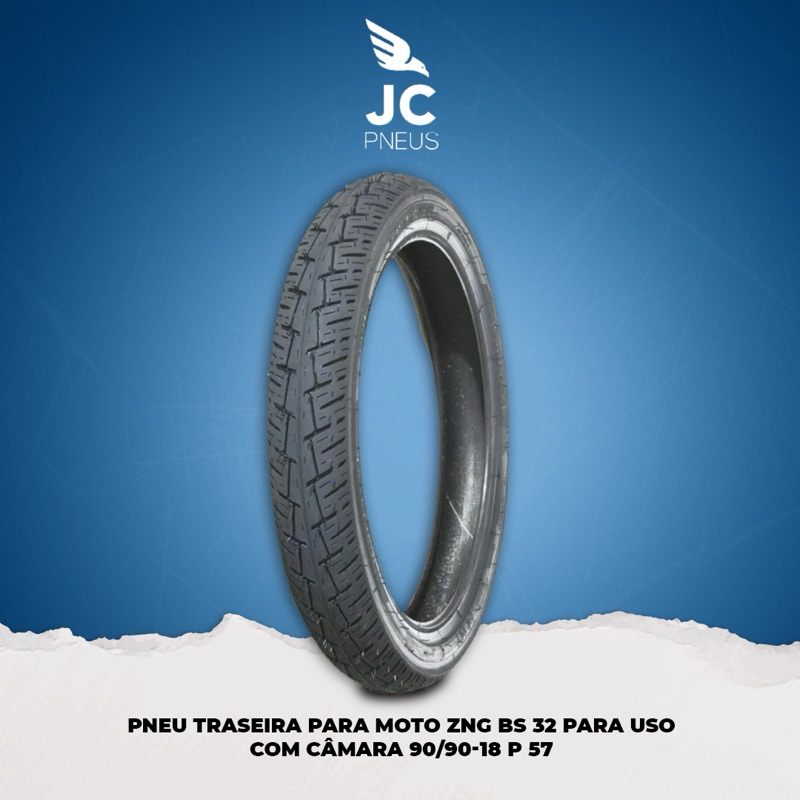 Pneu 90/90/18 S60 Traseiro moto Cg Titan em Oferta na Shopee