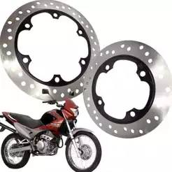 Disco de Freio Dianteiro + Traseiro Falcon Nx4 1999 2000 2001 2002 2003 Falcon Nx 400i 2013 2014