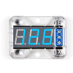 Voltímetro Expert Digital Automotivo VEX 1.0 Mede Tensão 5v a 16,5v Acionamento Remoto Compacto