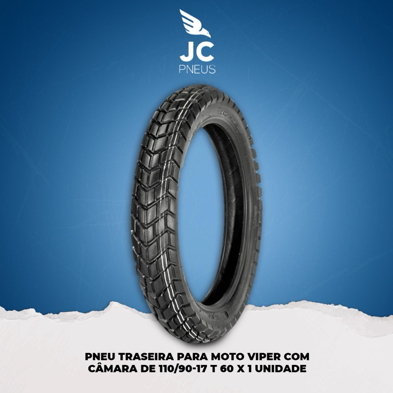PNEU MOTO  ARO 17 V3 110/90-17 60P TT - TRASEIRO
