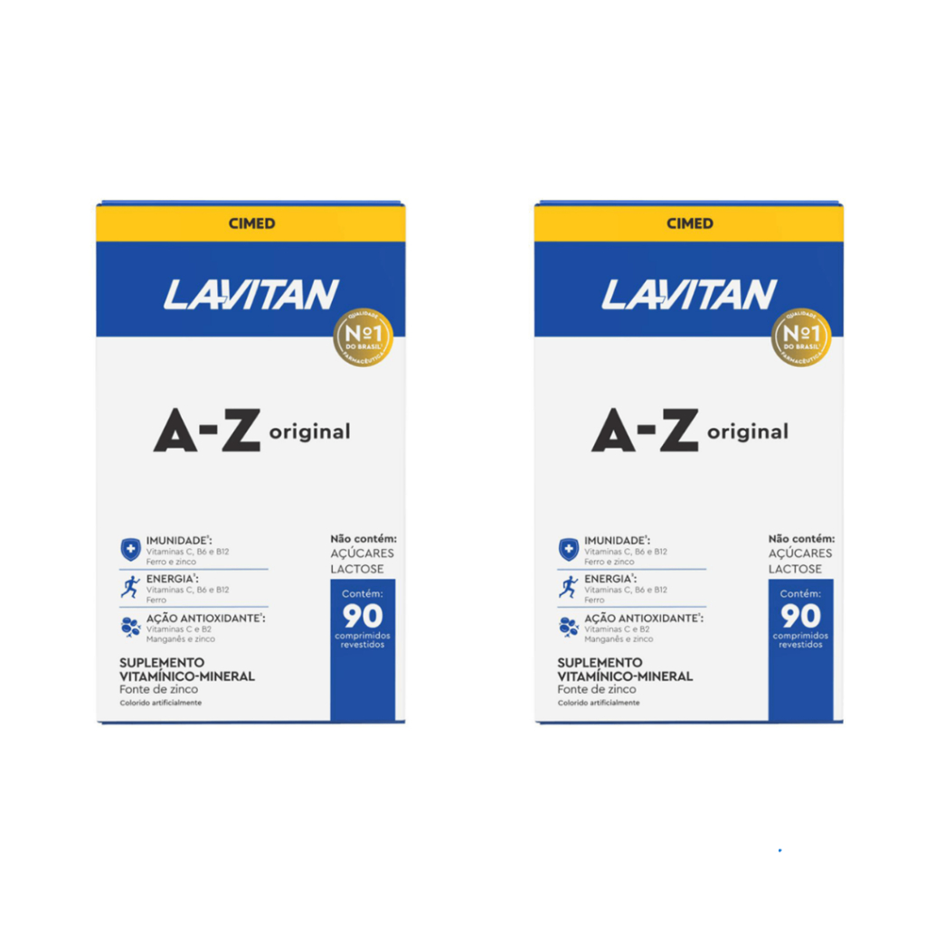 Kit 2x Lavitan A-Z Original Com 90 Comprimidos Revestidos