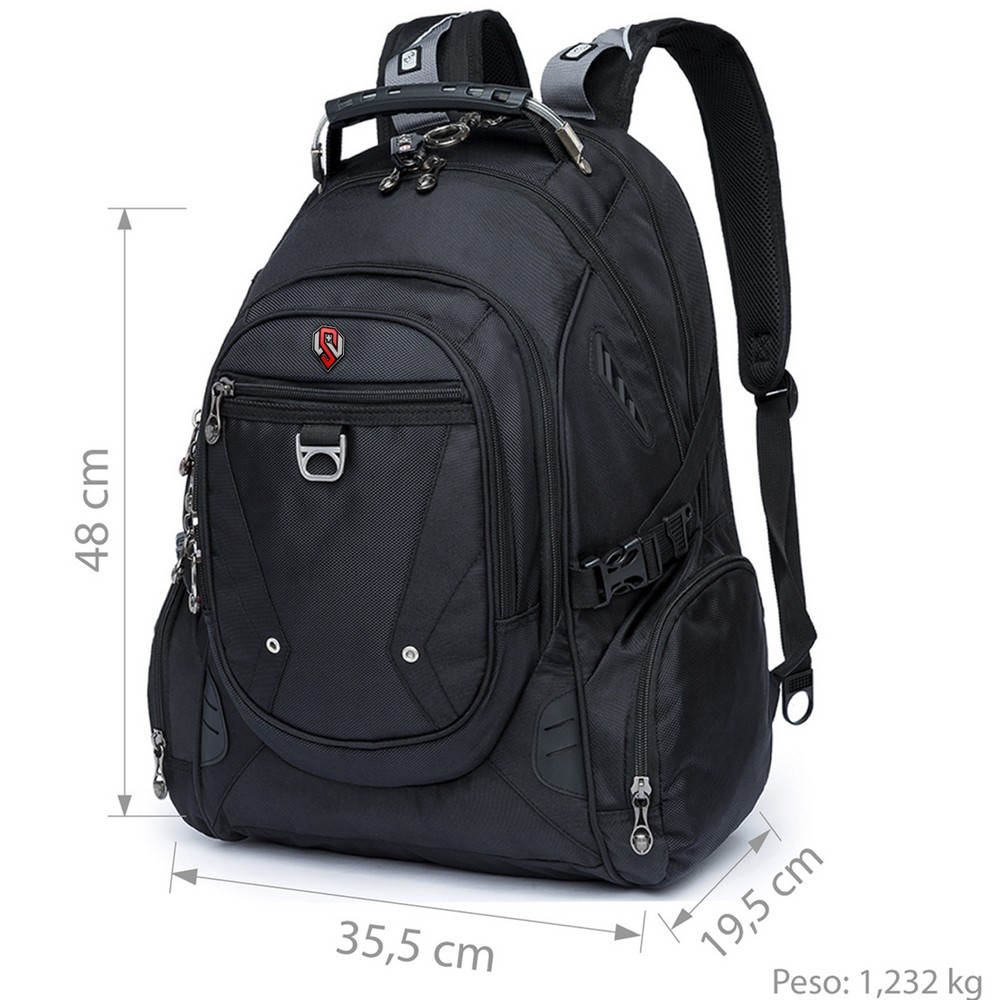 Mochila Swissport Executiva Cadeado Reforçada Masculino - Men Bags