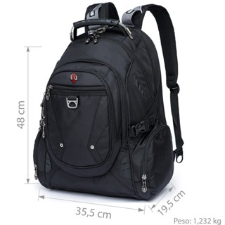 Mochila Swissport Executiva Cadeado Reforçada Masculino em Oferta na Shopee