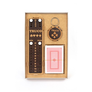 Kit Truco Premium 3 Peças Baralho Marcador e Chaveiro Presente Ideal Diversão Garantida em Oferta na Shopee