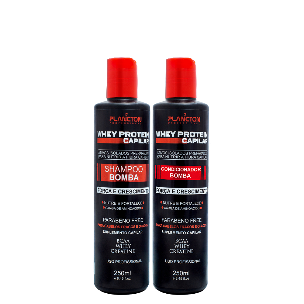 Kit Whey Protein Pós Química 250ml - Plancton Professional