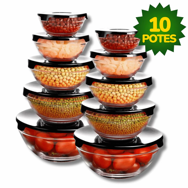 "Organize sua Cozinha: Potes de Vidro por R$25! 🥳"