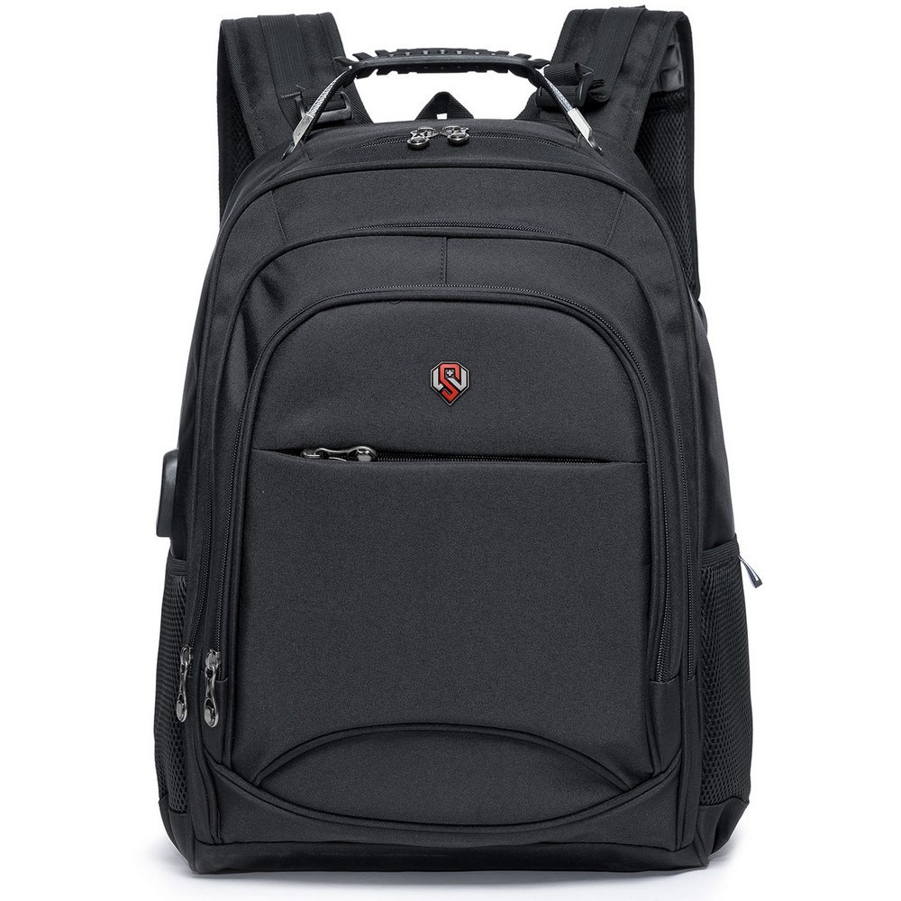 Mochila Swissport Masculina Alça Cabo De Aço Reforçada Preta em Oferta na Shopee