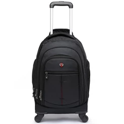 Mochila Executiva Faculdade Carrinho Swissport Espaçosa Reforçada