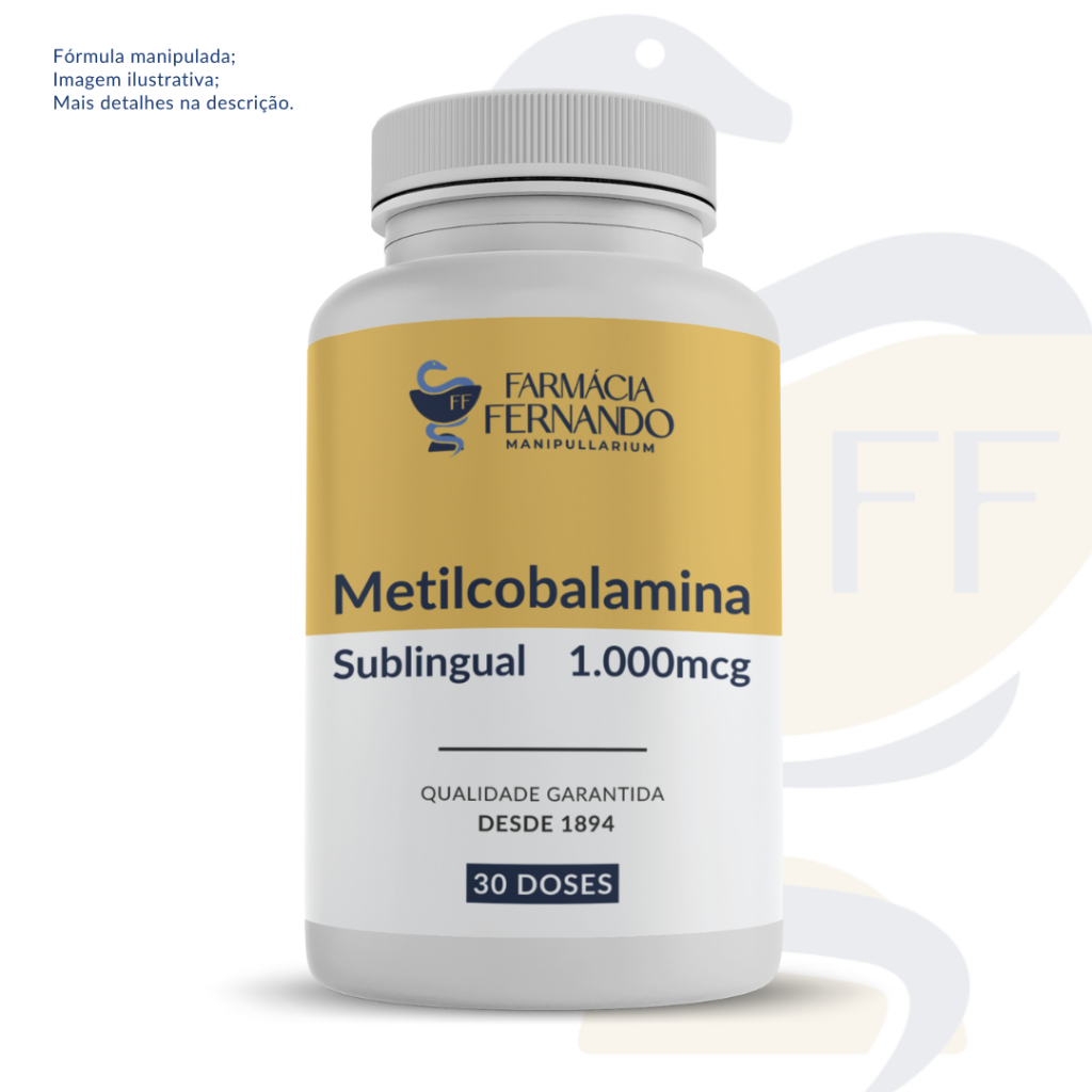 Vitamina B12 ( METILCOBALAMINA ) 1.000mcg 30 doses - Cápsula Sublingual em Oferta na Shopee