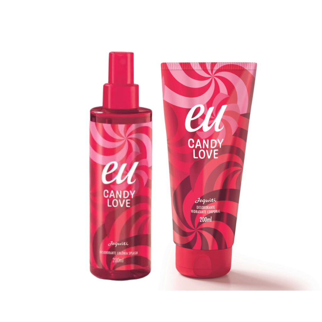 DESODORANTE SPLASH + HIDRATANTE CORPORAL 200ML EU (AMO CHOCOLATE, PINK VIBES, GOLD BOMB E CANDY LOVE) JEQUITI